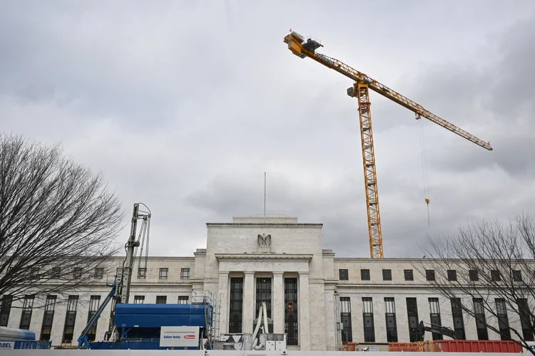 Prédio do Fed em Washington; BC fará aguardada reunião no Wyoming ((Photo by Mandel NGAN / AFP))