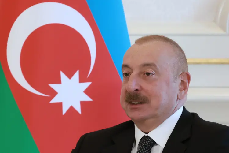 Ilham Aliyev, presidente do Azerbaijão (Vyacheslav PROKOFYEV /AFP)