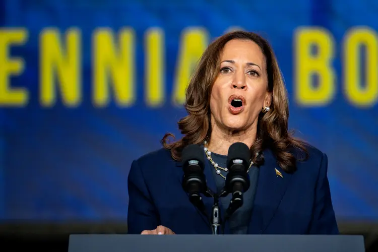 Kamala Harris, vice-presidente dos Estados Unidos (Brandon Bell/AFP)