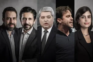 No debate da Gazeta, Boulos, Nunes, Tabata e Datena miram em Marçal e trocam acusações