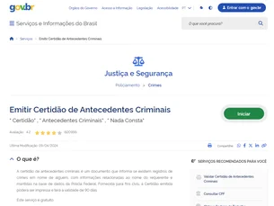 Como emitir certidão de antecedentes criminais