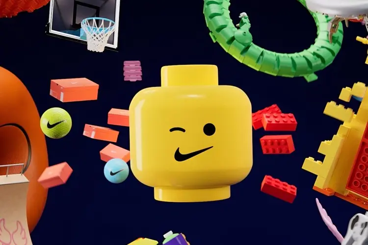 Nike e Lego anunciaram que, a partir do próximo ano, lançarão produtos e estratégias que combinam os universos do esporte e da brincadeira criativa. (Divulgação)