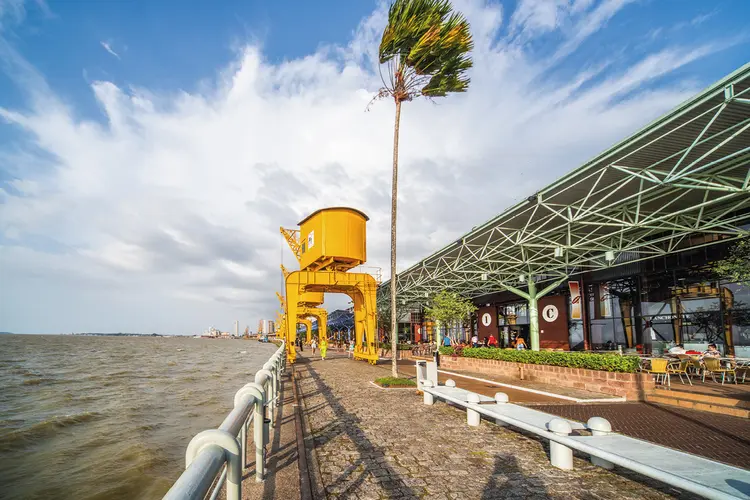 Estação das Docas, em Belém: além de gastronomia e turismo, a orla da capital paraense vai ganhar um hub para startups (Leandro Fonseca/Exame)