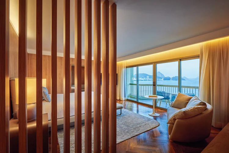 Fairmont Copacabana: boa parte dos 375 quartos fica de frente para a icônica praia. (Romulo Fialdini/Divulgação)