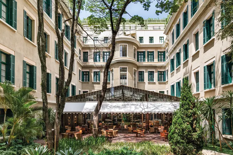 Hotel Rosewood: bandeira americana em prédio histórico de São Paulo. (Hotel Rosewood/Divulgação)