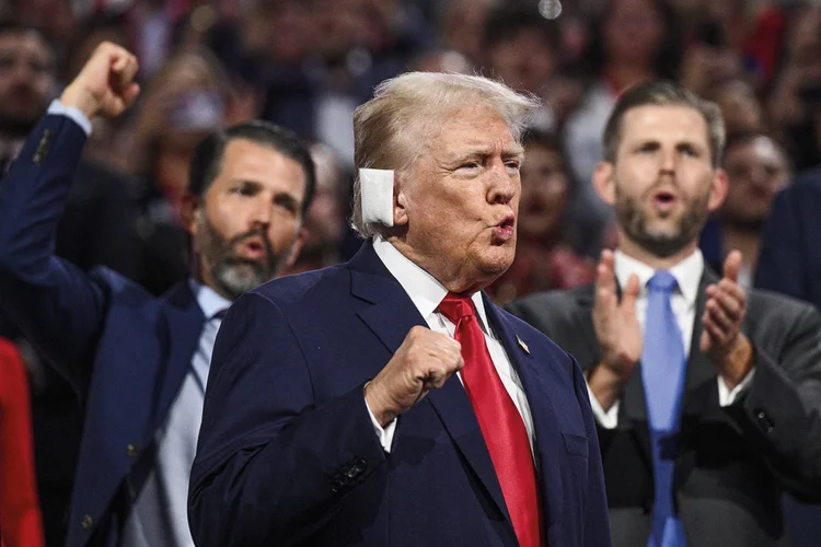 Donald Trump mudou de opinião sobre criptomoedas (Brendan Smialowski/AFP/Getty Images)