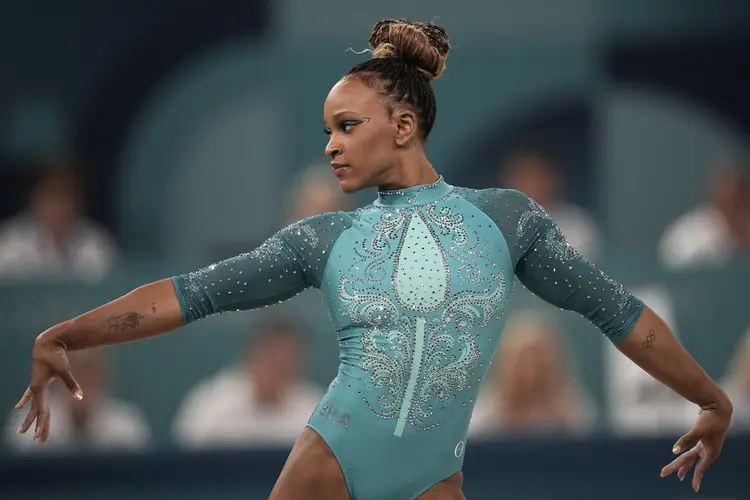 Rebeca Andrade, ginasta brasileira nos Jogos Olímpicos de Paris (Alexandre Loureiro/COB/Divulgação)