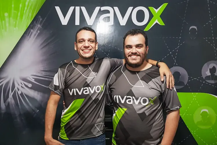 Ulisses Andrade e Ricardo Landim, da Vivavox: vamos faturar R$ 11 milhões neste ano (Vivavox/Divulgação)