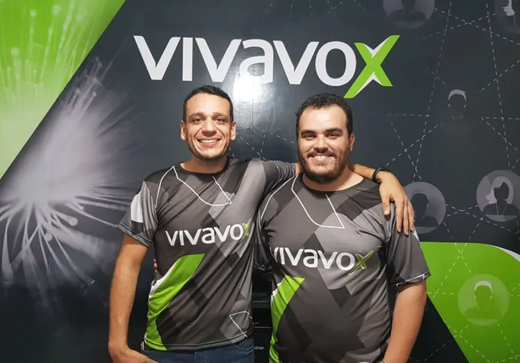 Ulisses Andrade e Ricardo Landim, da Vivavox: vamos faturar R$ 11 milhões neste ano (Vivavox/Divulgação)