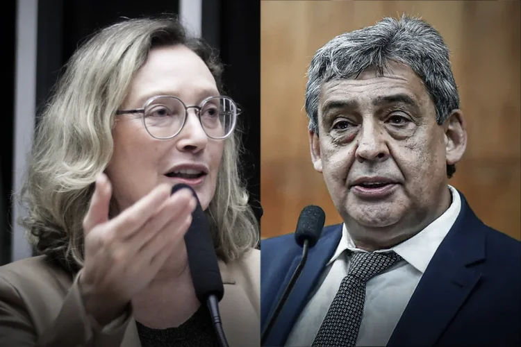 Maria do Rosário e Sebastião Melo, que disputam o segundo turno em Porto Alegre (Montagem EXAME/Divulgação)