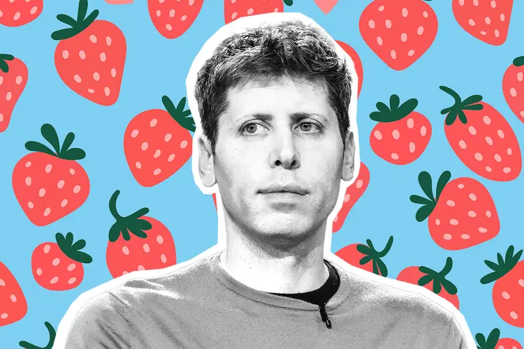 O morango de Sam Altman: projeto secreto pode ter impacto histórico no setor de tecnologia (Montagem com foto de Jason Redmond/Getty Images/Getty Images)