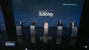 Imagem referente à matéria: No primeiro debate em SP, candidatos focam em Nunes e trocam acusações