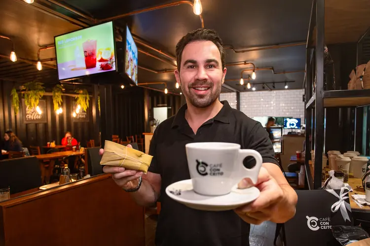 Diego Migotto, da Café Conceito: empreendedor precisou ir morar numa kitnet para economizar enquanto empreendia (Edgar Brailla / Café Conceito/Divulgação)