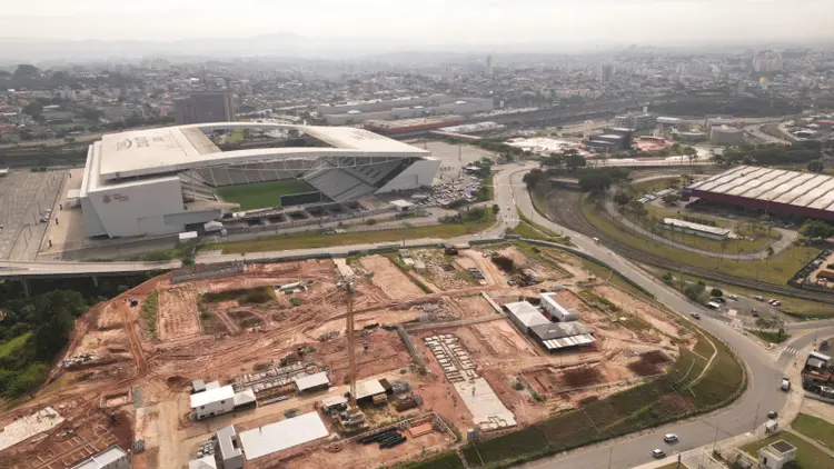 Terreno onde estará localizado o Gran Arena Itaquera, empreendimento da MRV: lançamento começa em agosto (MRV/Divulgação)