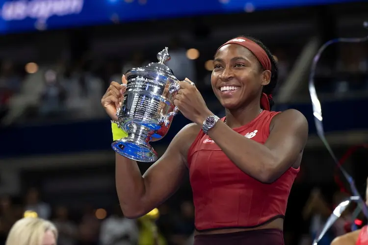 A favorita da casa e embaixadora Rolex, Coco Gauff, retornará a Nova York para defender seu primeiro título de simples do Grand Slam (Divulgação/Rolex)