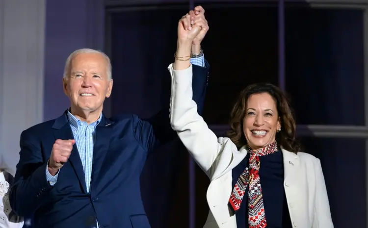 O presidente dos Estados Unidos, Joe Biden, e a vice-presidente Kamala Harris (AFP)