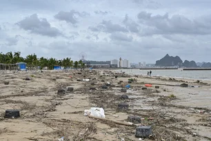 Imagem referente à matéria: Mais de 280 mil pessoas são evacuadas em Xangai devido à passagem do tufão Co-may
