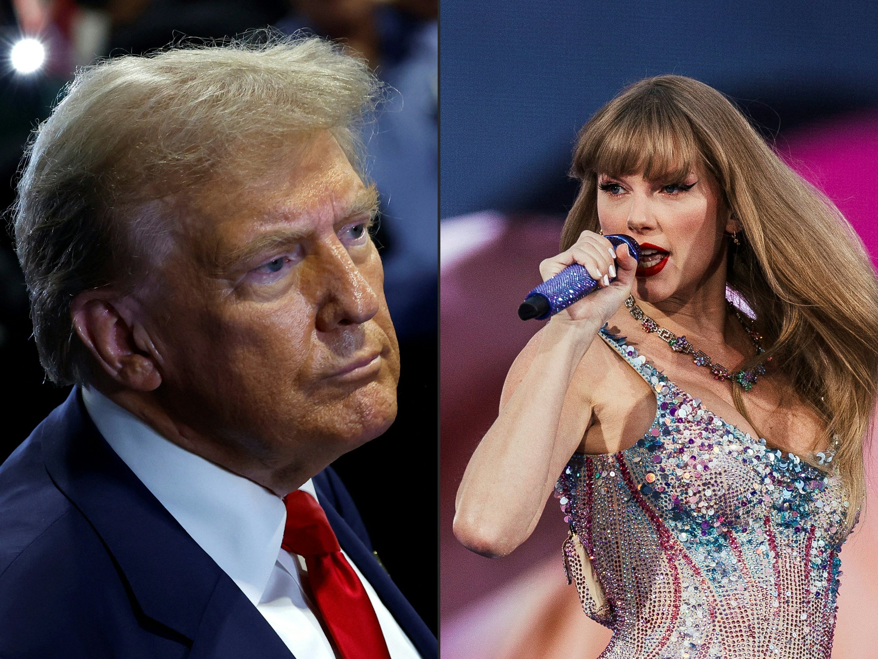 'Eu odeio a Taylor Swift', escreve Donald Trump em sua rede social