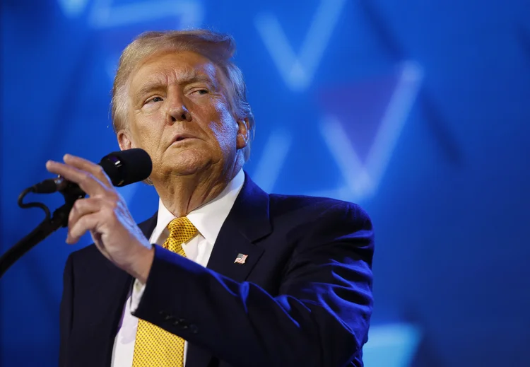 O ex-presidente Donald Trump, durante evento em Washington em 19 de setembro (Kevin Dietsch/AFP)