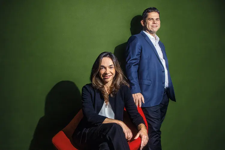 Radamés Casseb, CEO, e Fabiana Judas, CFO da Aegea: eficiência financeira gera crescimento compartilhado e benefícios sociais para as comunidades (Leandro Fonseca/Exame)