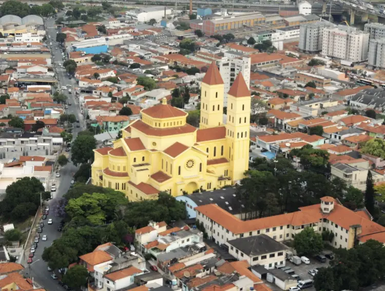 A Basílica Nossa Senhora da Penha é um dos marcos históricos mais visitados (Divulgação Prefeitura de SP)