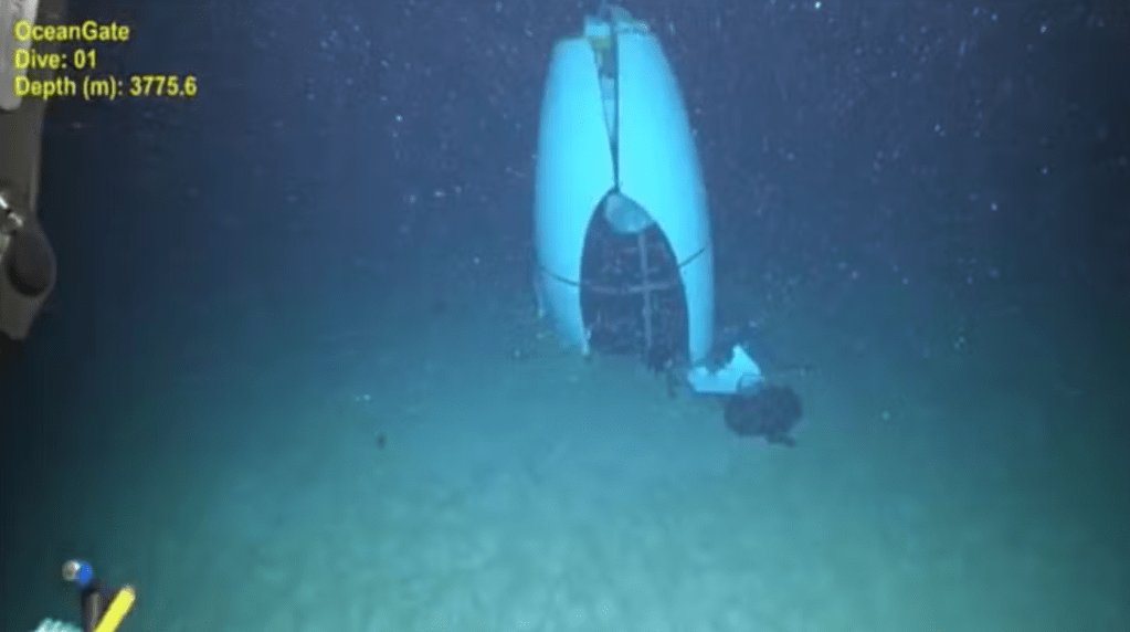 Imagem inédita mostra como o submarino Titan ficou após implosão; veja