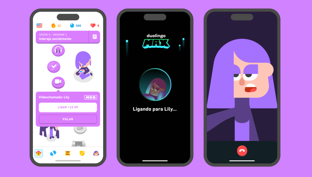 Duolingo terá IA em videochamada para auxiliar aluno