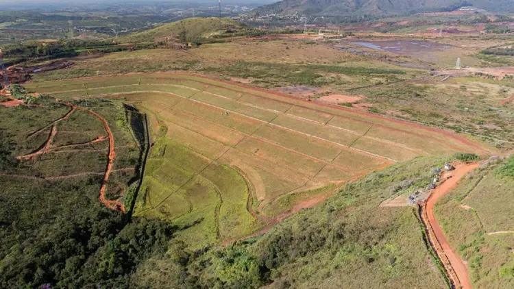 Forquilha III: A barragem está em nível 3, o mais alto da escala de risco (Vale/Divulgação)