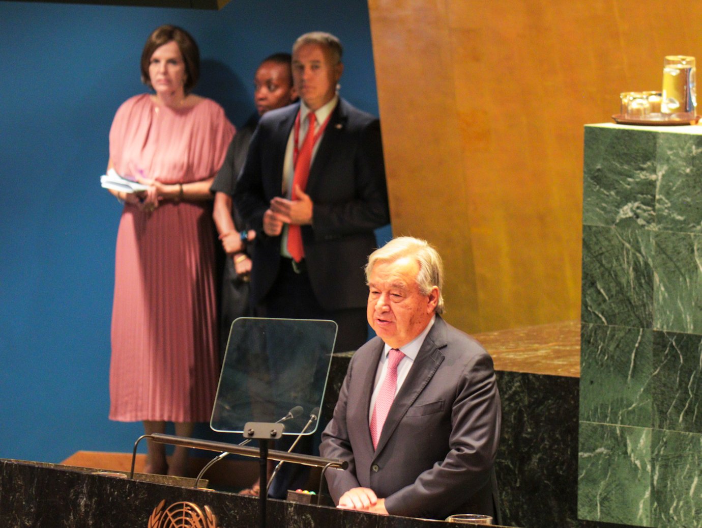 Antonio Guterres, secretário-geral da ONU, durante a Cúpula do Futuro