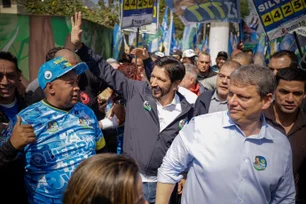 Imagem referente à matéria: Campanha de Ricardo Nunes aposta em 'voto útil' e Tarcísio para garantir o primeiro turno em SP