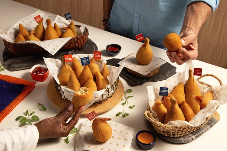 Coxinhas: festival da Ofner vai até outubro. (Divulgação/Divulgação)