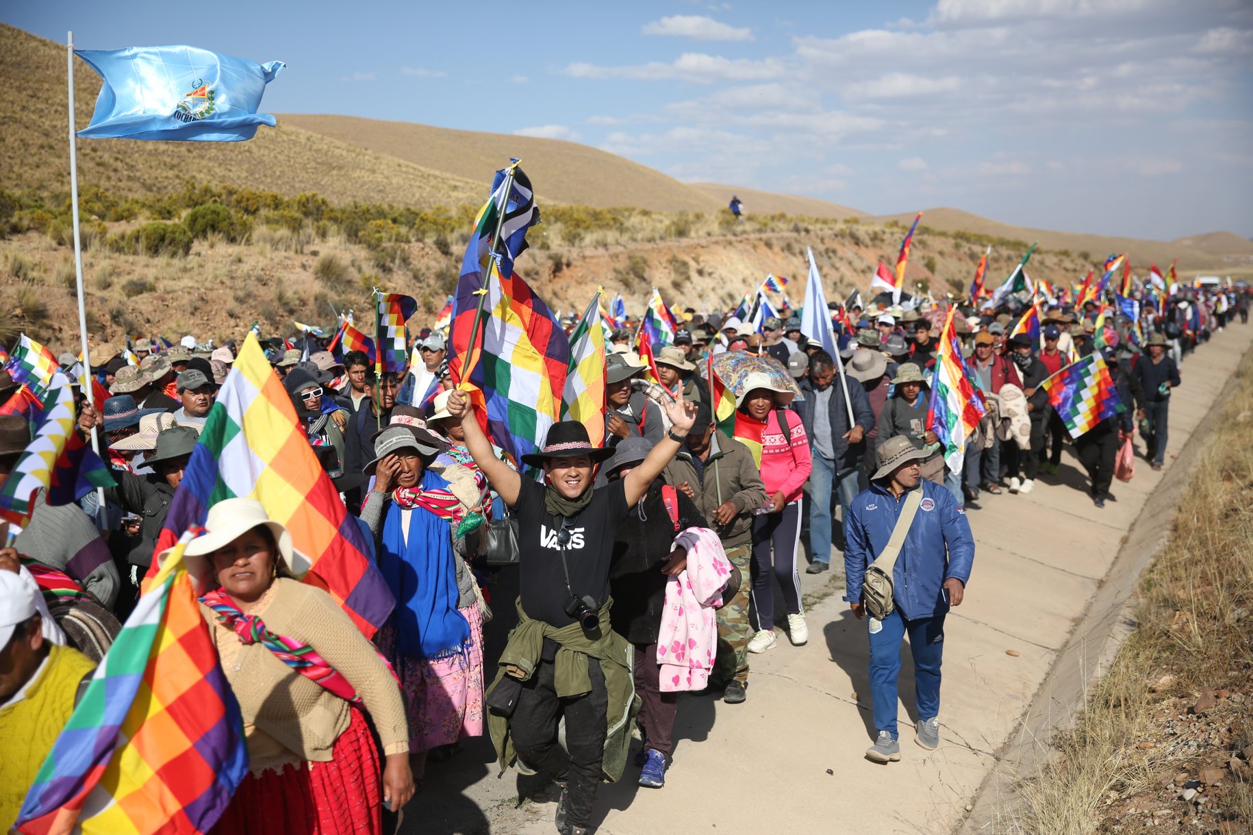 Galeria de fotos de "Marcha para salvar a Bolívia", organizada por Evo Morales