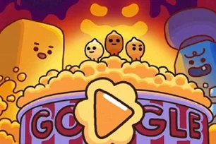 Imagem referente à matéria: Google celebra pipoca e lança mini game em doodle nesta quarta-feira; veja como jogar