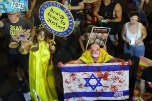 Imagem referente à matéria: Onda de protestos toma Israel após descoberta de corpos de reféns em Gaza