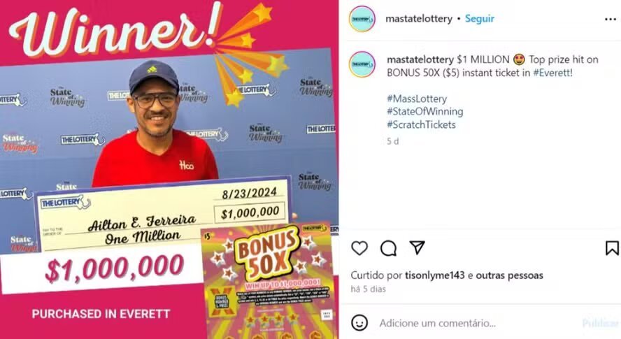 Brasileiro ganha mais de R$ 5 milhões com raspadinha nos EUA