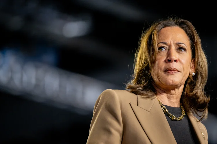 Kamala Harris comenta a morte de Yahya Sinwar  (Getty Images)