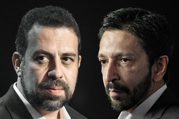 Boulos e Nunes disputam a prefeitura de São Paulo (Renato Pizzutto/Band/Divulgação)