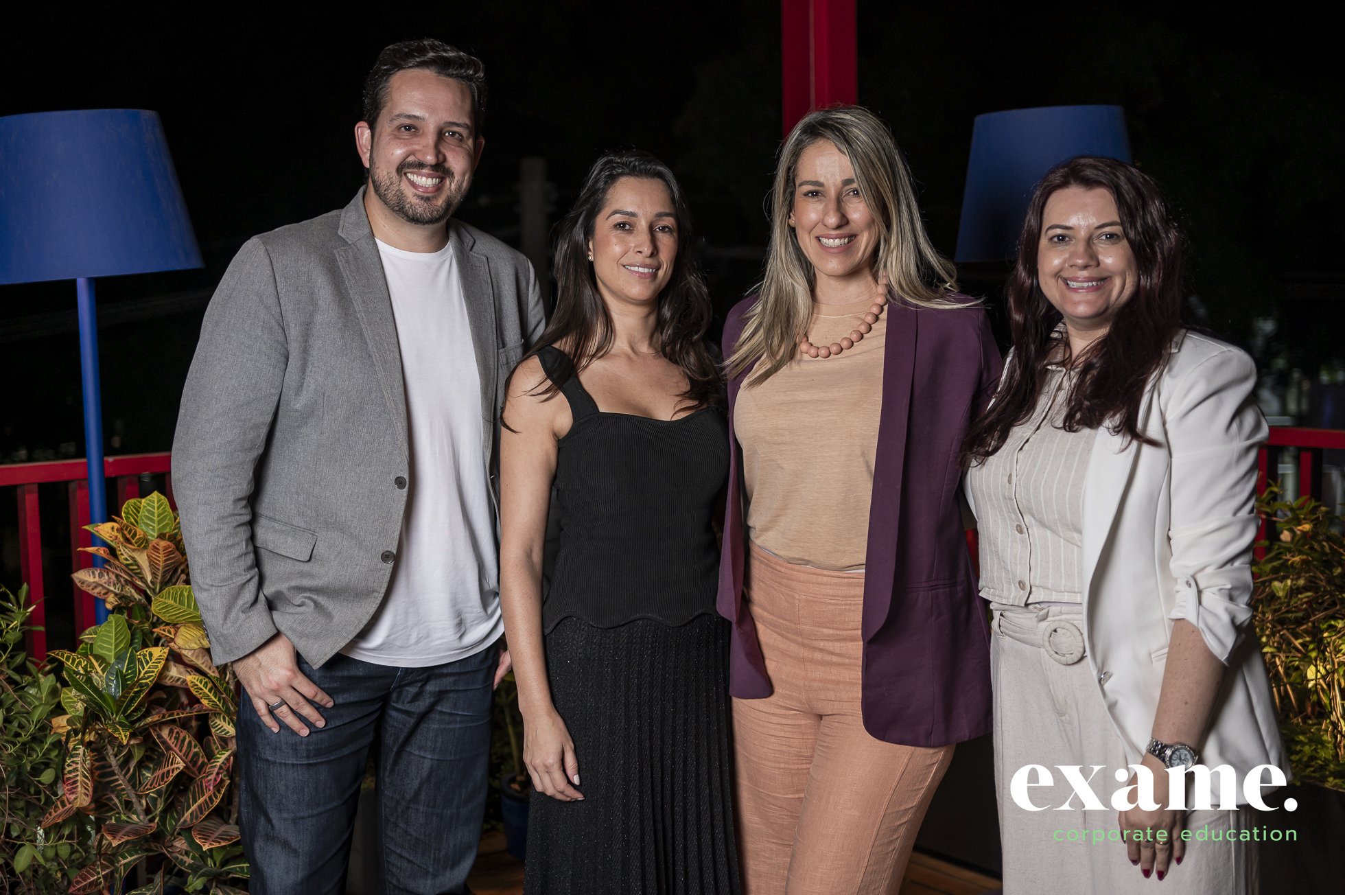 Bruno Leonardo (VP Exame Corporate Education), Quiteria Machado (Diretora de RH, Lefosse),  Ana Brasil (Diretora de Recursos Humanos, Spani Atacadista) e Débora Fernandes ( Head of People & Culture, TPC Logística)