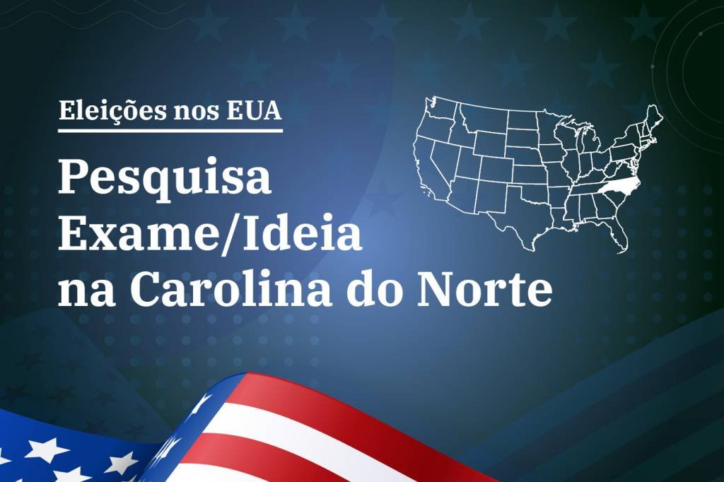 EXCLUSIVO: Kamala e Trump estão empatados na Carolina do Norte, diz pesquisa EXAME/Ideia