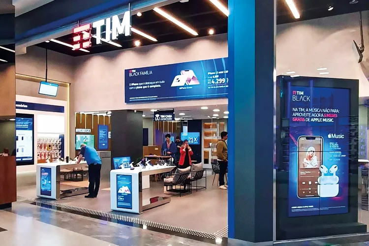 Loja da TIM: benefícios flexíveis de acordo com o desejo do funcionário (TIM Brasil/Divulgação)