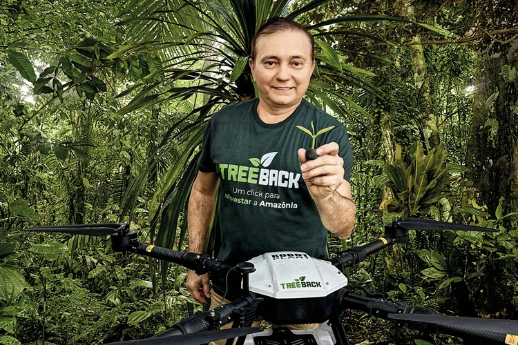  Amaury Cerqueira, da Treeback: em dois anos, 87.500 árvores plantadas (Treeback/Divulgação)