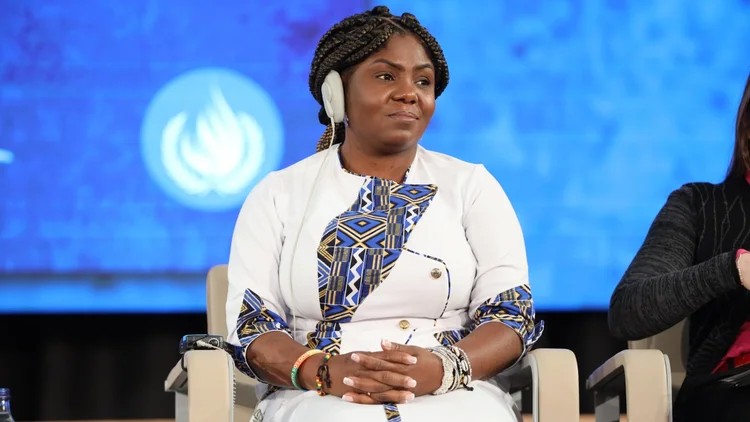 A vice-presidente colombiana Francia Márquez, (Vice-Presidencia de La Republica de Colombia/Divulgação)
