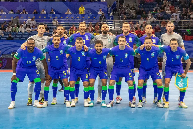  Brasil x Ucrânia: seleção brasileira se classifica para a final da Copa do Mundo de Futsal (Leto Ribas/CBF/Divulgação)