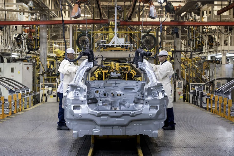 Fábrica da Stellantis em Porto Real (RJ) onde são montados os carros da Citroën. ( Leo Lara/Studio Cerri/Divulgação)