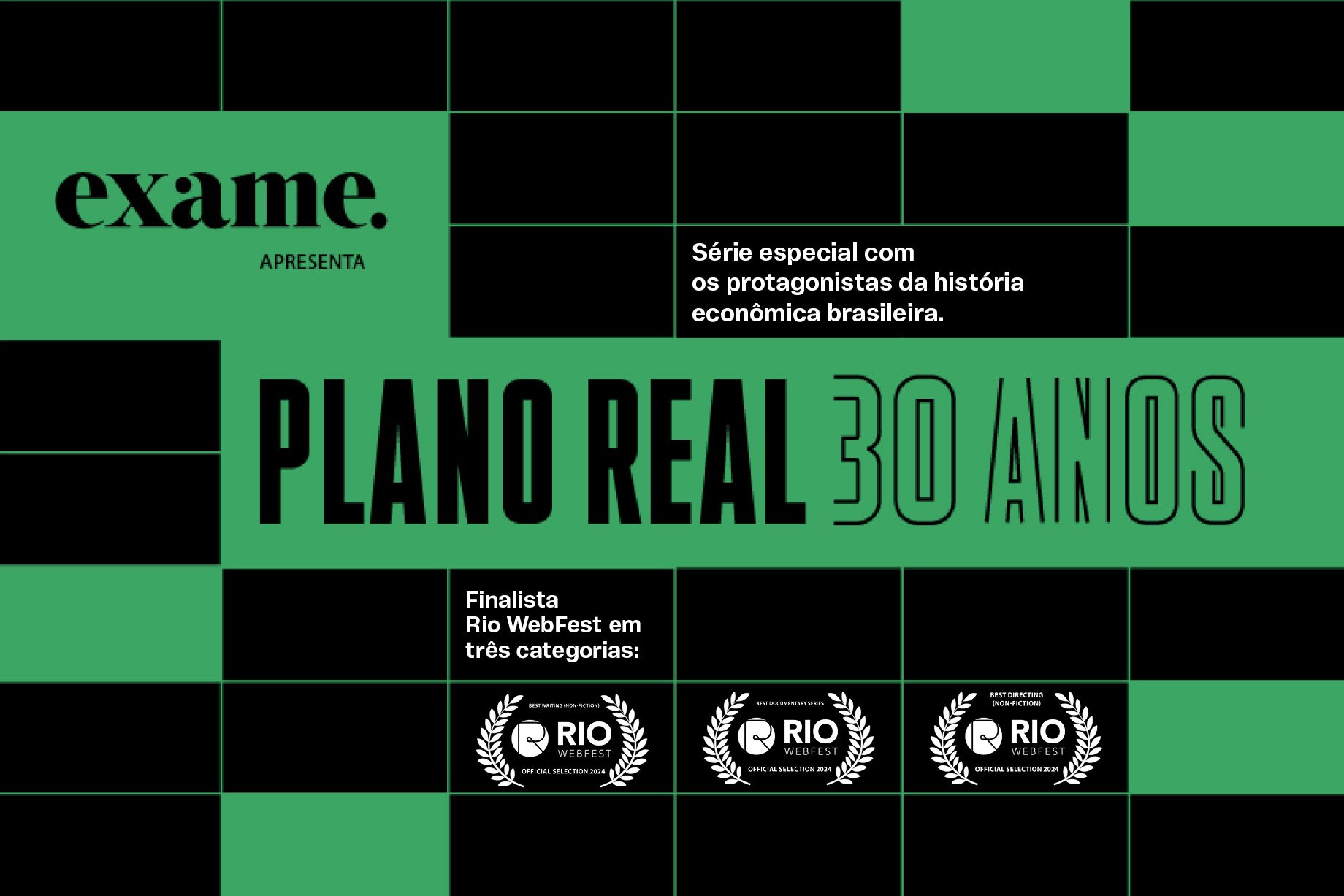 Documentário da Exame sobre os 30 anos do Plano Real é finalista em três categorias do Rio Webfest