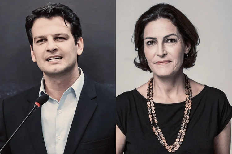 Eduardo Pimentel (PSD) e Cristiana Graeml (PMB) disputam o segundo turno das eleições 2024 (Band Paraná/Divulgação/PMB/Divulgação)