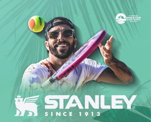 Imagem referente à matéria: Sand Series e Copa do Mundo de Beach Tennis fecham parceria com Stanley