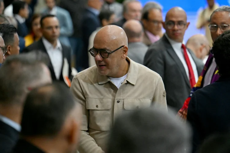 O presidente da Assembleia Nacional da Venezuela, Jorge Rodríguez, em 3 de outubro de 2024 em Caracas (AFP)