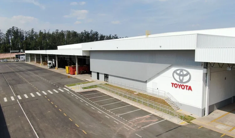 Centro logístico de peças da Toyota, em Sorocaba (Toyota/Divulgação)