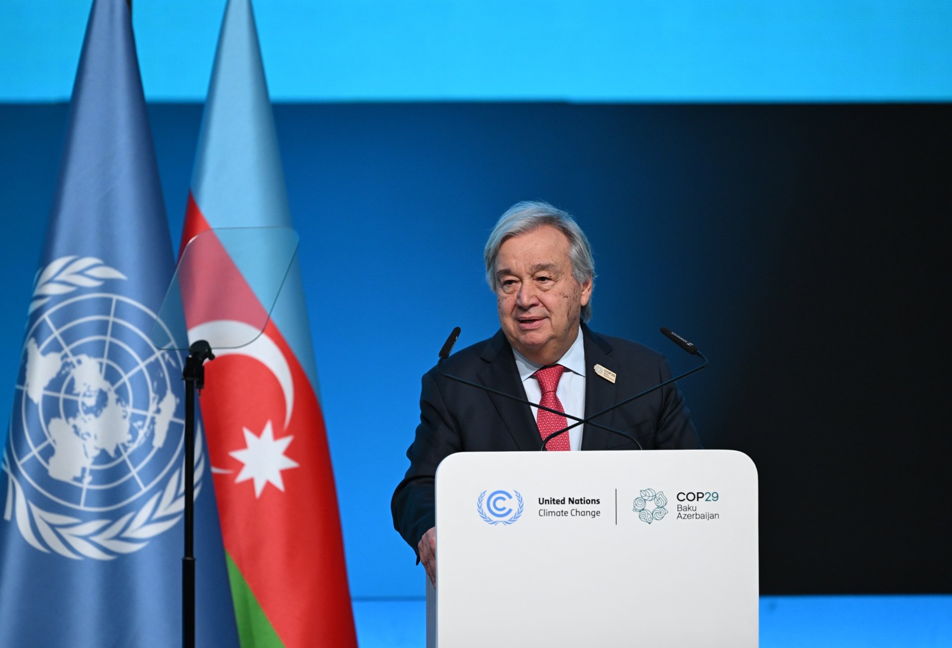 COP29: 2024 será "uma aula de destruição climática", diz Guterres